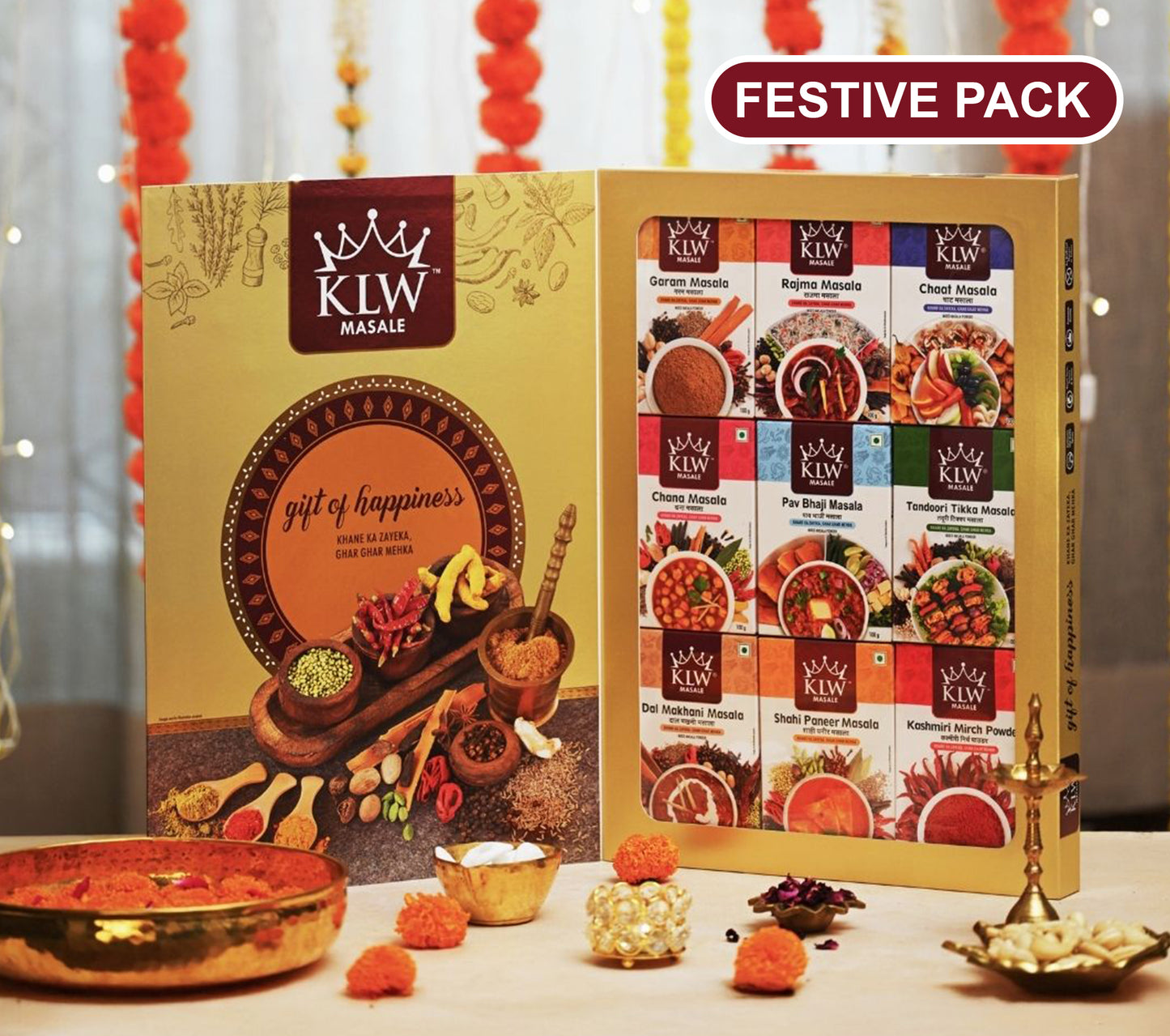 KLW Gift of happiness - Box of 9 assorted blended spices