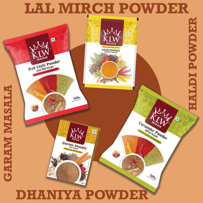 Haldi-Dhaniya-Lal Mirch-Garam Masala