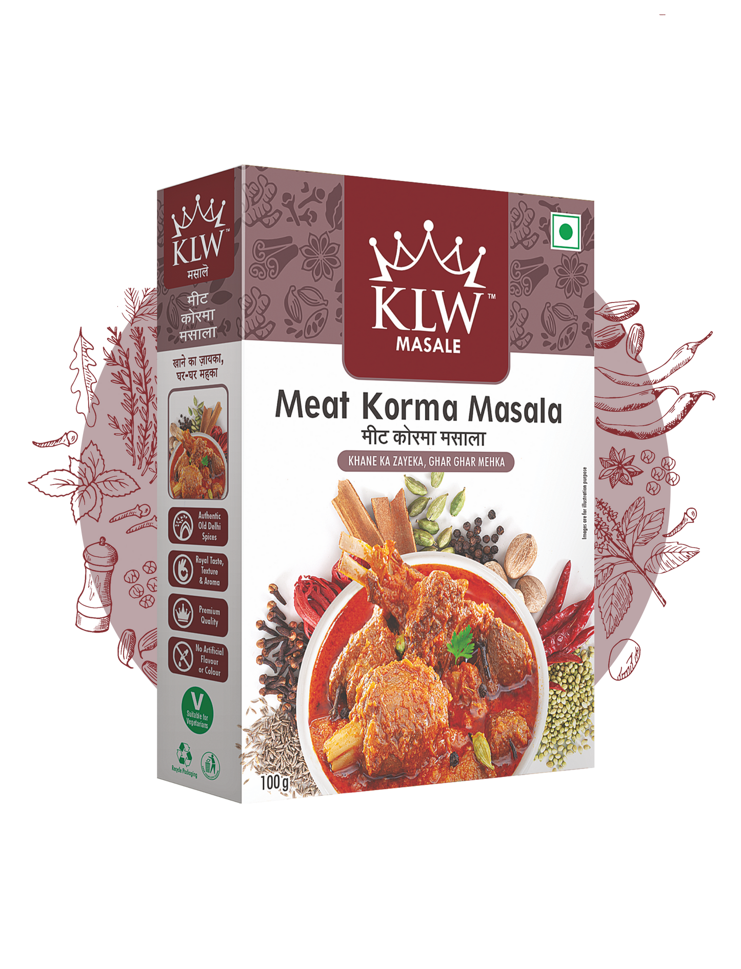 KLW Meat Korma Masala 100g