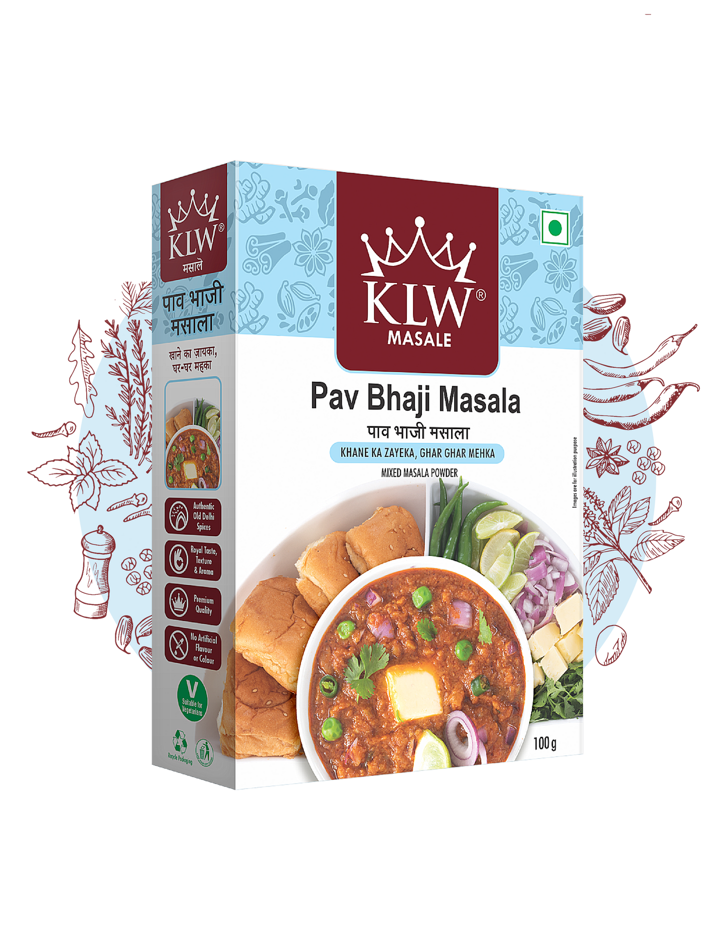 KLW Pav Bhaji Masala 100g