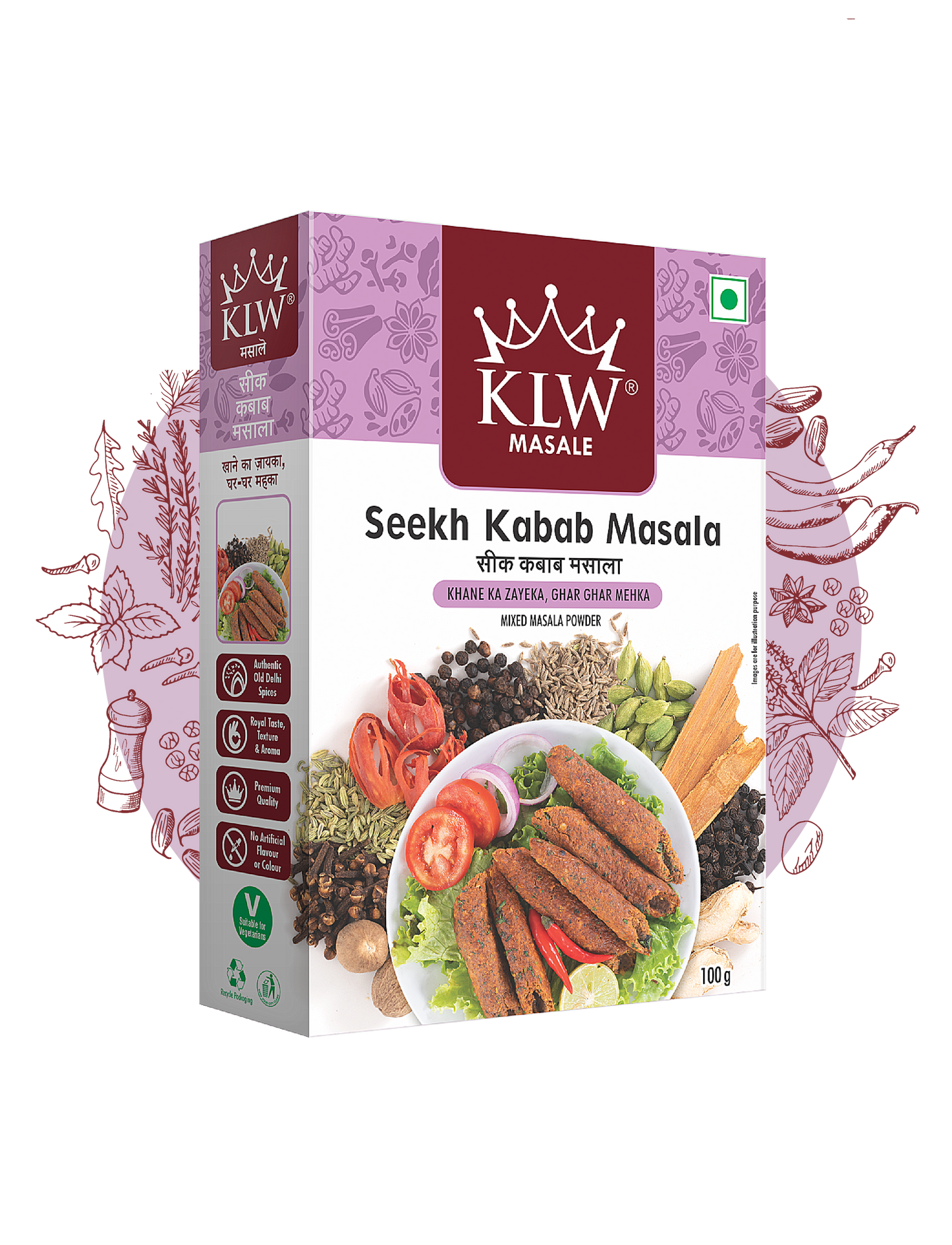 KLW Seekh Kebab Masala 100g