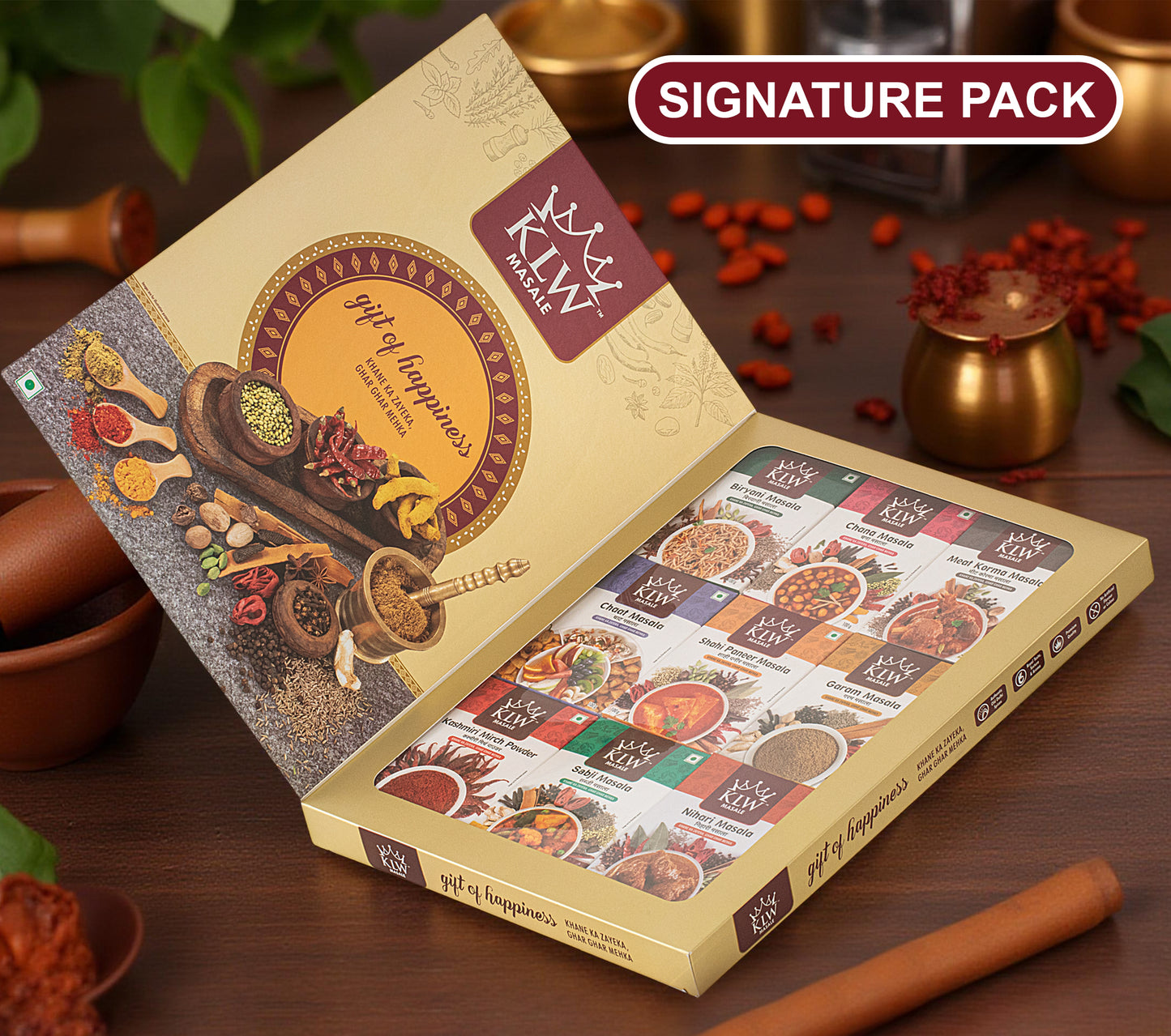 KLW Gift of happiness - Box of 9 assorted blended spices